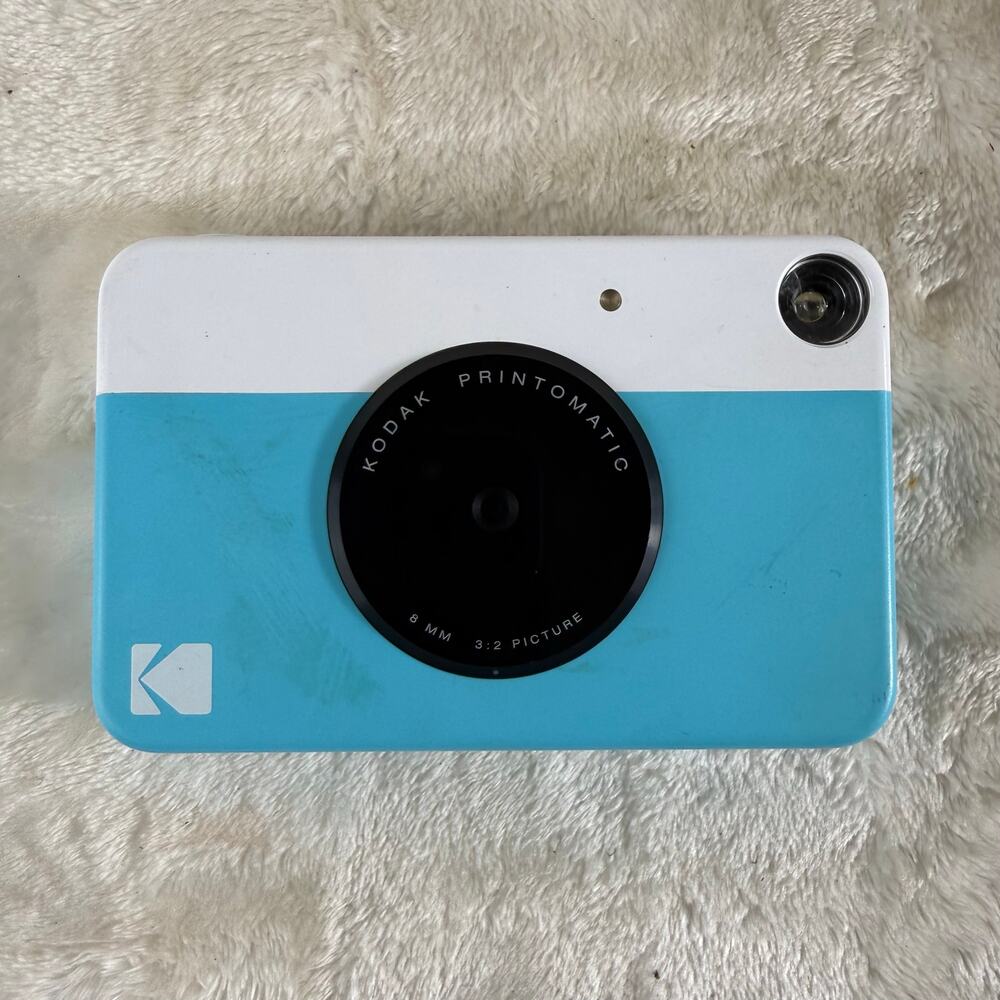 Kodak Printomatic Instant Print Camera Blue Tested Works Camera Only